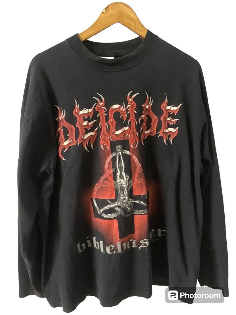 Band Tees × Vintage 2000 Blue Grape Deicide Band Tee Size US XL / EU 56 / 4 - 1 Thumbnail