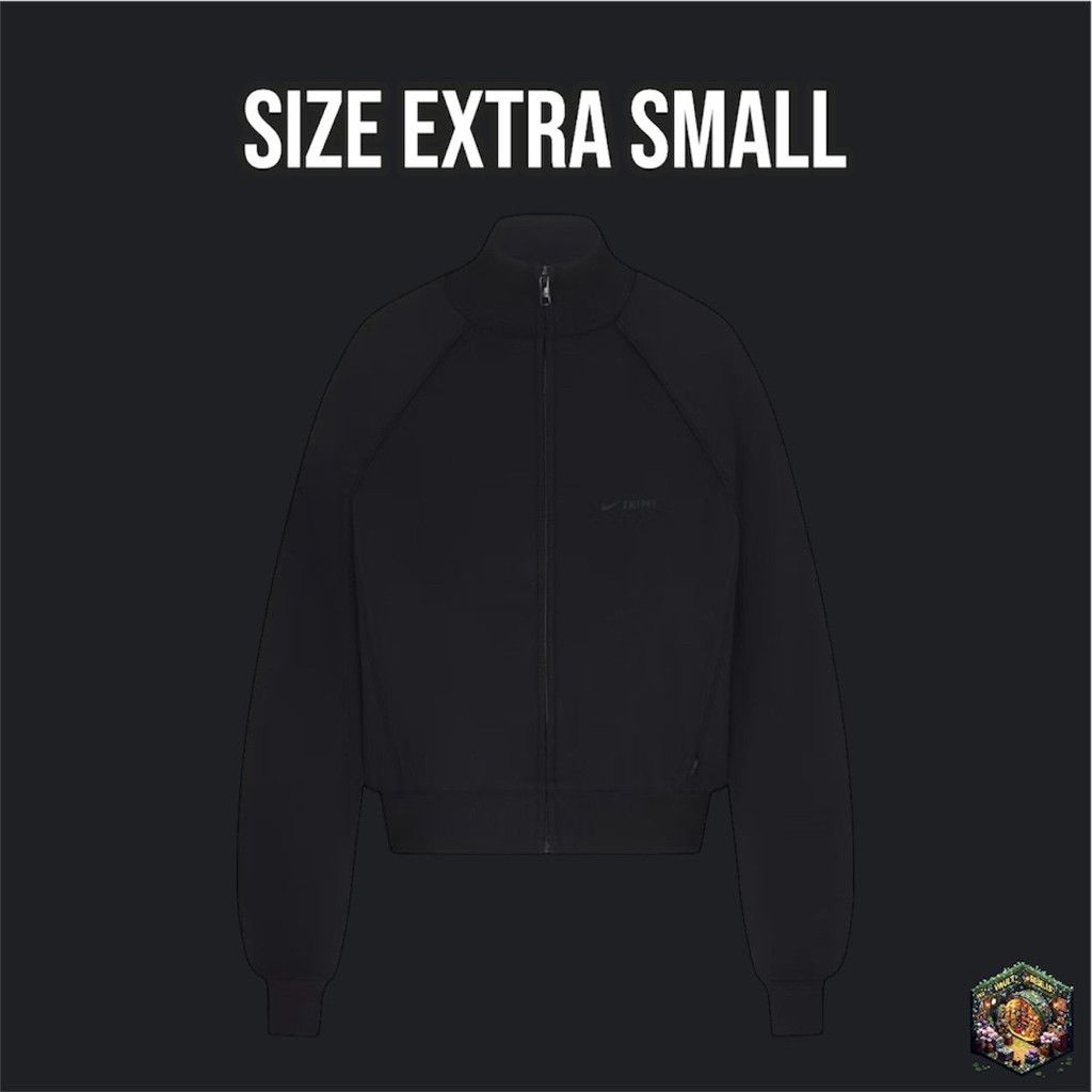 Nike Nike x Skims MATTE TRICOT OVERSIZED TRACK JACKET |OBSIDIAN| Size XS / US 0-2 / IT 36-38 - 4 Thumbnail