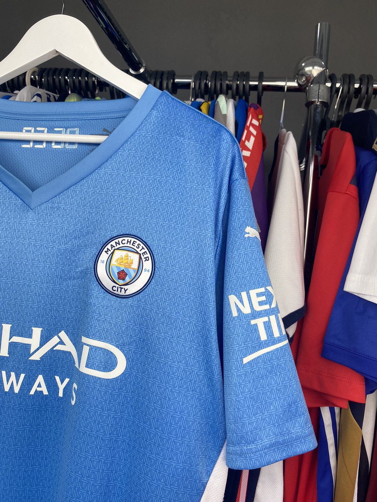 Puma 2021/22 PUMA MANCHESTER CITY SOCCER FOOTBALL JERSEY SHIRT Size US XXL / EU 58 / 5 - 4 Thumbnail