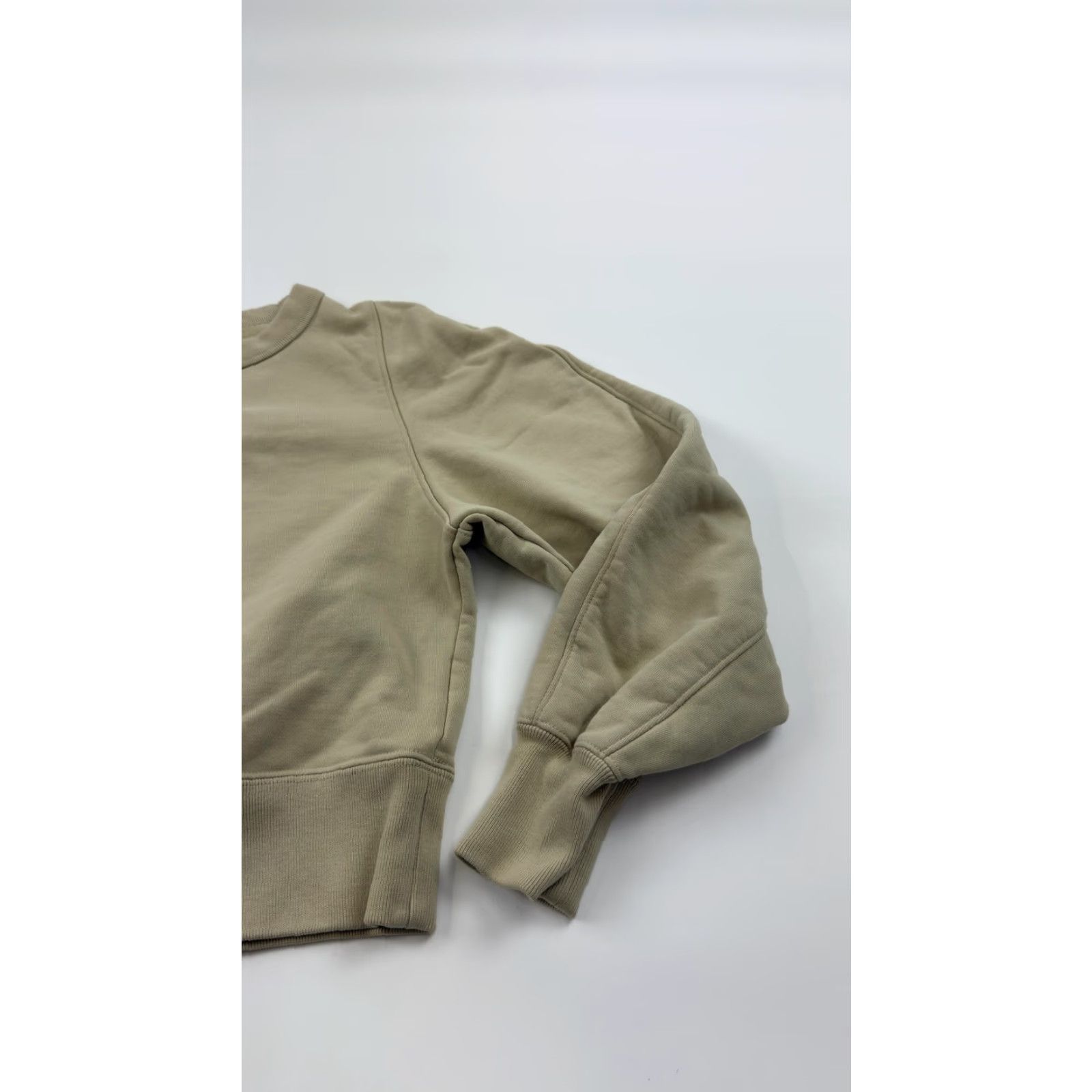 Uniqlo Uniqlo Sweatshirt Womens Beige XS Crewneck Pullover Ribbed Cuffs Cotton Blend Size XS / US 0-2 / IT 36-38 - 2 Thumbnail