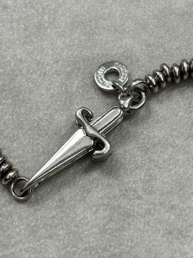 Vintage Cesare Paciotti Silver 925 Bracelet Cross Toggle Charm Size N/A Size ONE SIZE - 10 Thumbnail