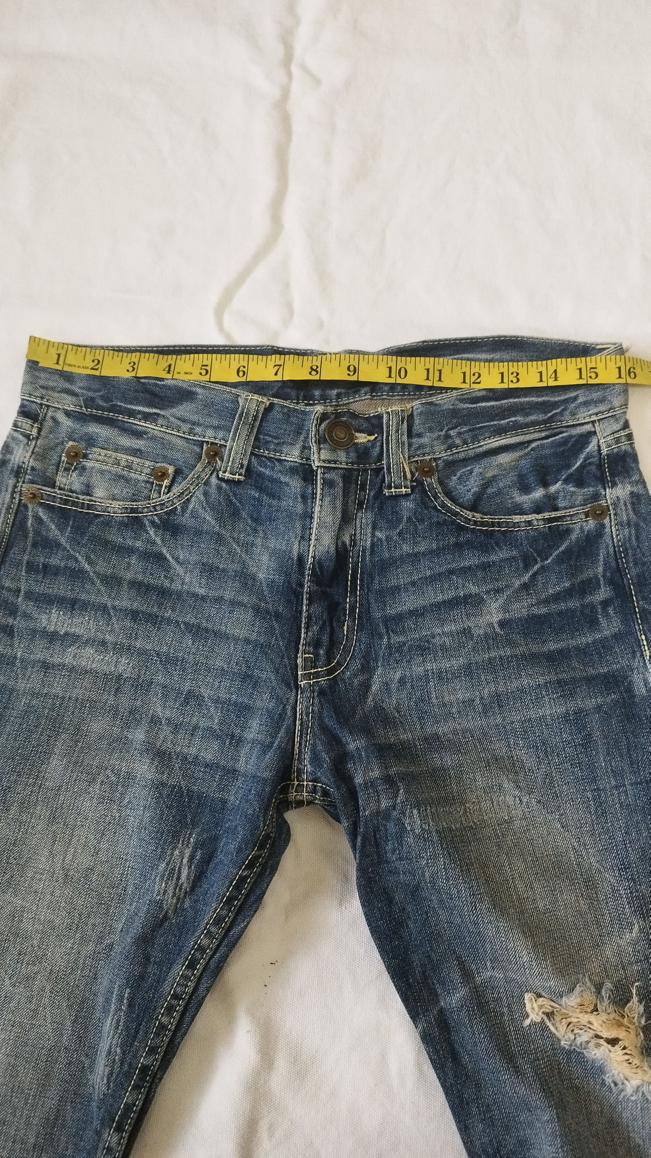Japanese Brand THEORIA distressed punk design Size US 32 / EU 48 - 12 Thumbnail