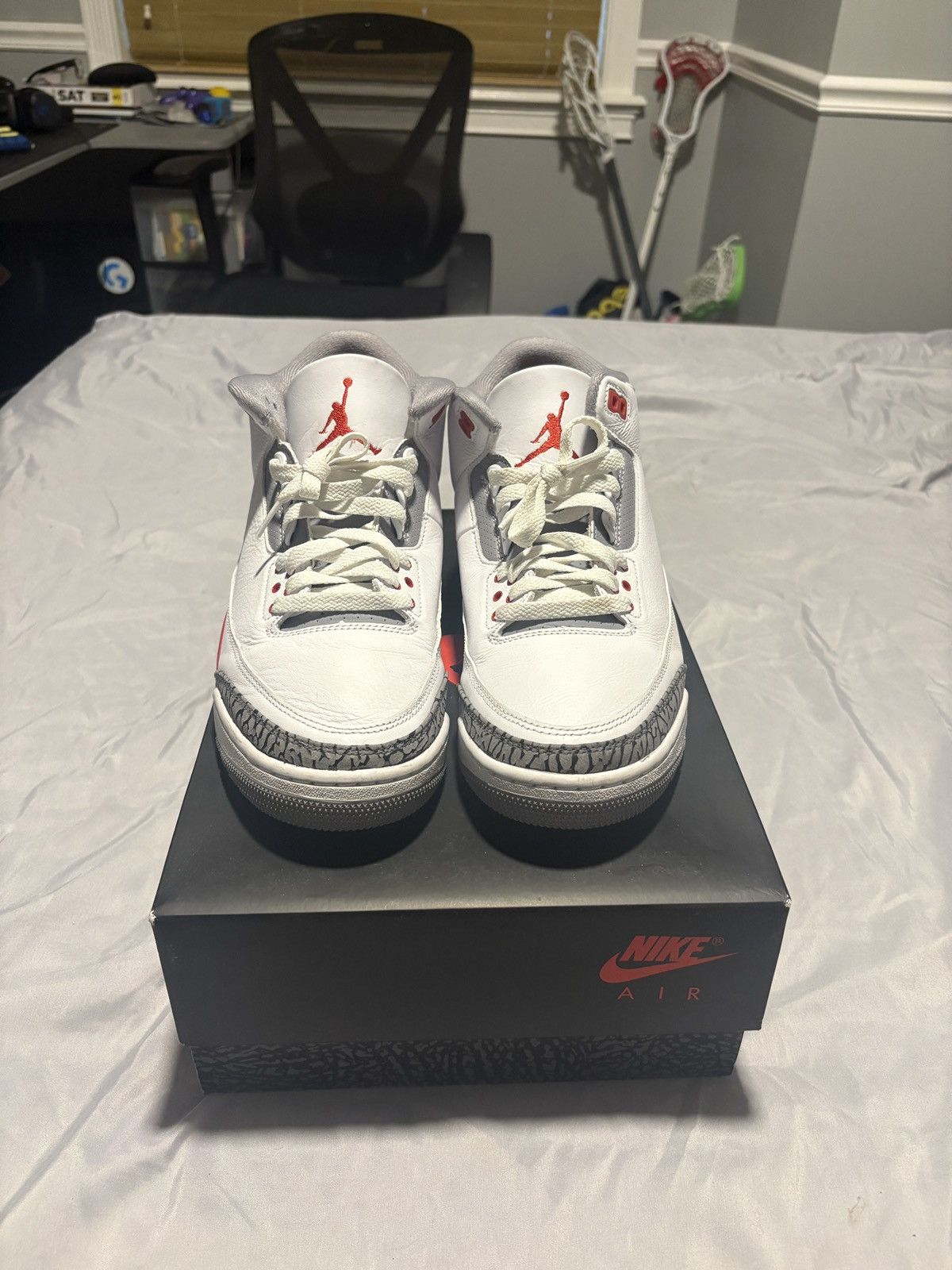 Nike Air jordan 3 Fire Red Size US 10 / EU 43 - 4 Thumbnail