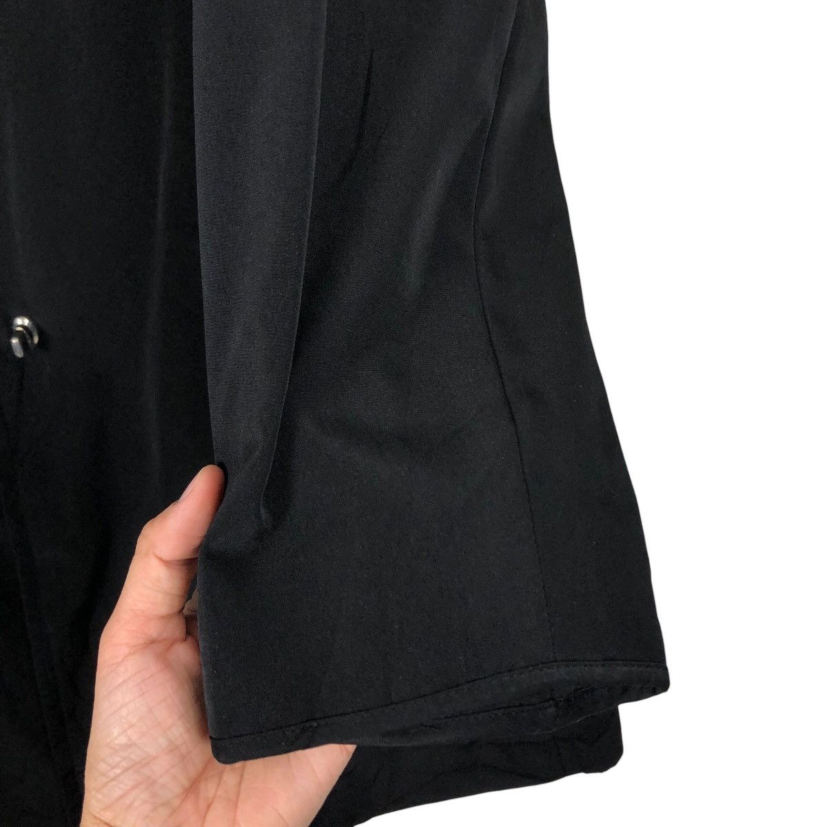 Vintage 📌Rich Black Vintage Long Jacket Anne Klein Coat Size US XL / EU 56 / 4 - 17 Thumbnail