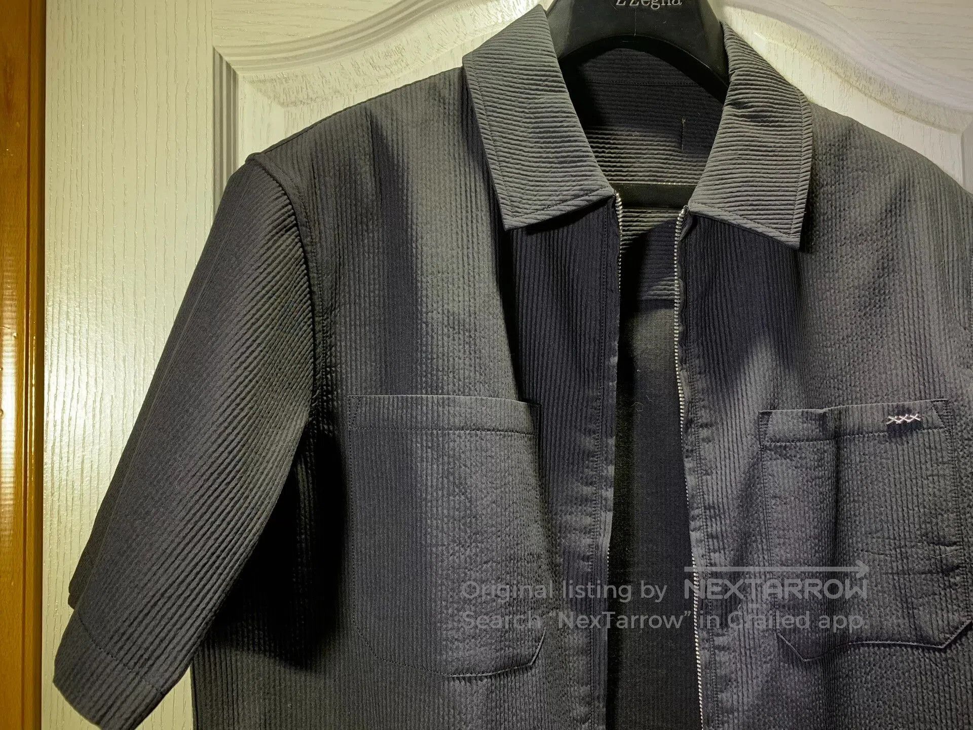 Ermenegildo Zegna ZEGNA Men's Miyake-style Short-sleeve T-shirt. Size US M / EU 48-50 / 2 - 5 Thumbnail