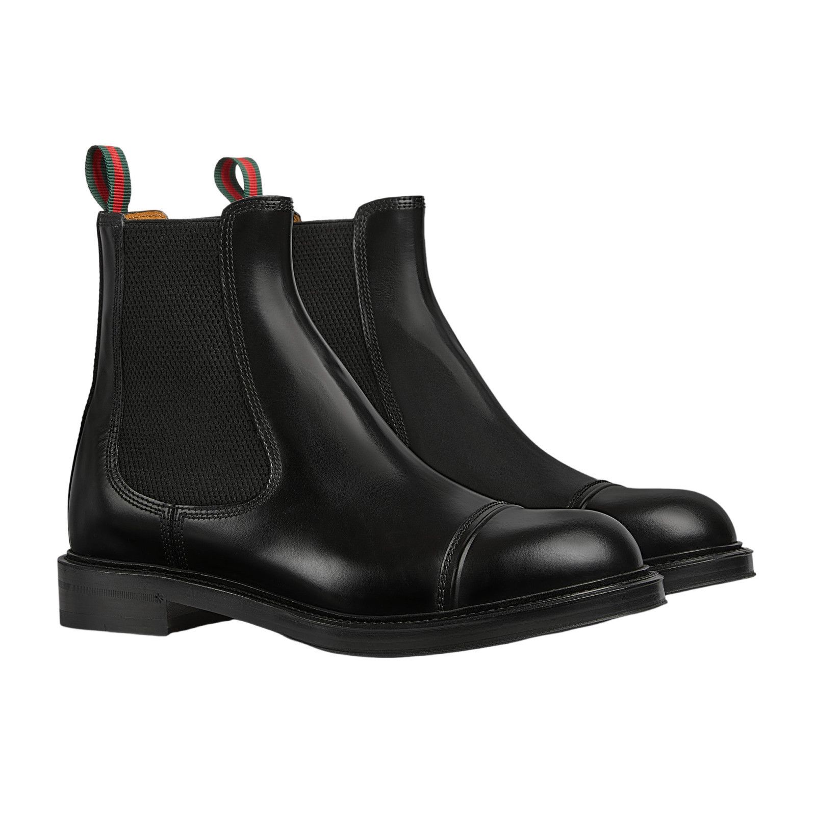 Gucci GUCCI Mens Calfskin Wingtip Web Bee Chelsea Boot | Grailed display picture 1