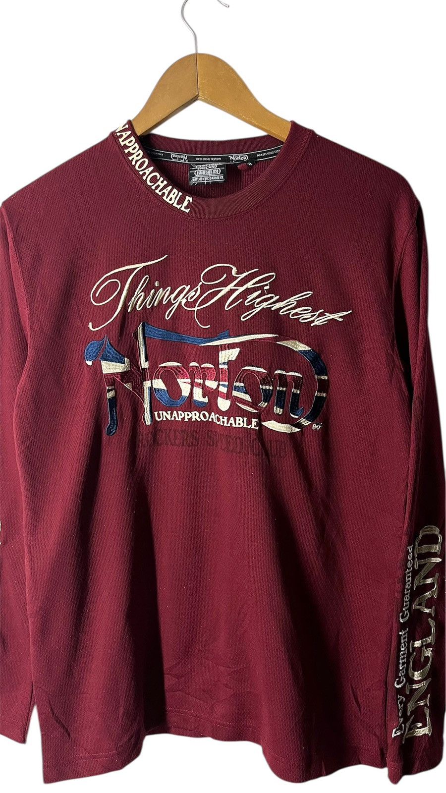 Norton NORTON ENGLAND EMBROIDERY SPELLOUT LONGSLEEVE TEE Size US L / EU 52-54 / 3 - 3 Thumbnail