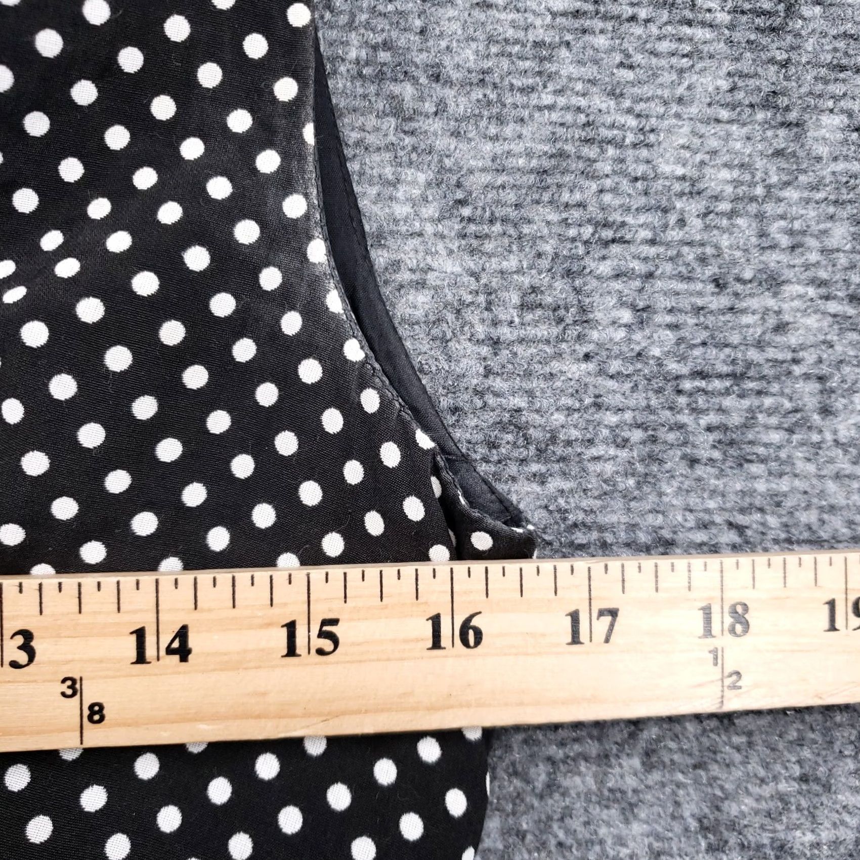 Vintage Tegan Dress Womens Mini Black Polka Dot Sleeveless V-Neck Zip Back Lined Size 6/M Size M / US 6-8 / IT 42-44 - 5 Thumbnail