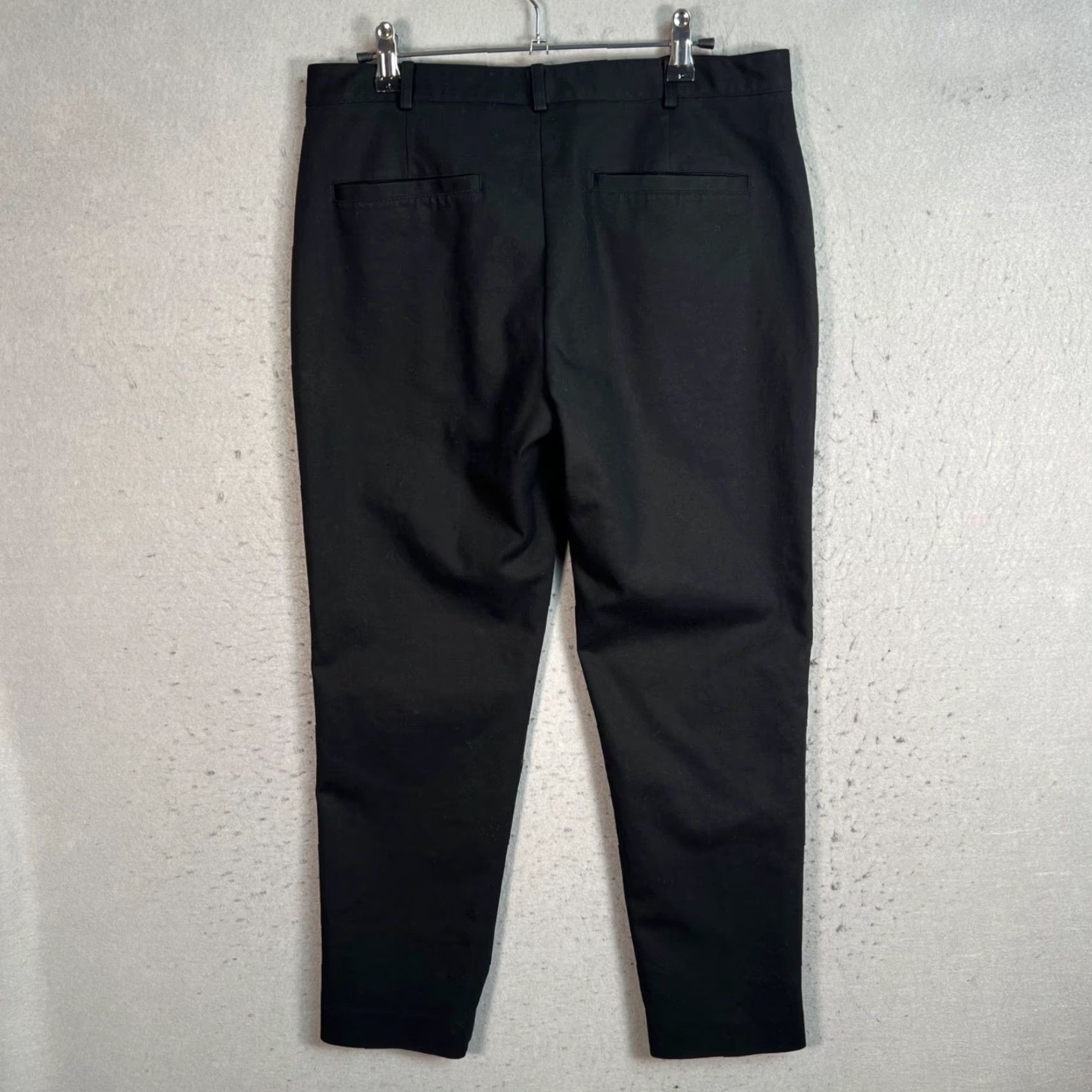 Club Monaco Club Monaco Womens Size 10 Black Slim-Fit Pants Viscose Blend Size 32" / US 10 / IT 46 - 2 Thumbnail