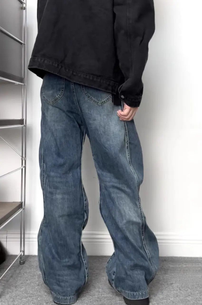 Designer × Japanese Brand Blue Y2K skateboarding hiphop utility baggy jeans Size US 34 / EU 50 - 6 Thumbnail