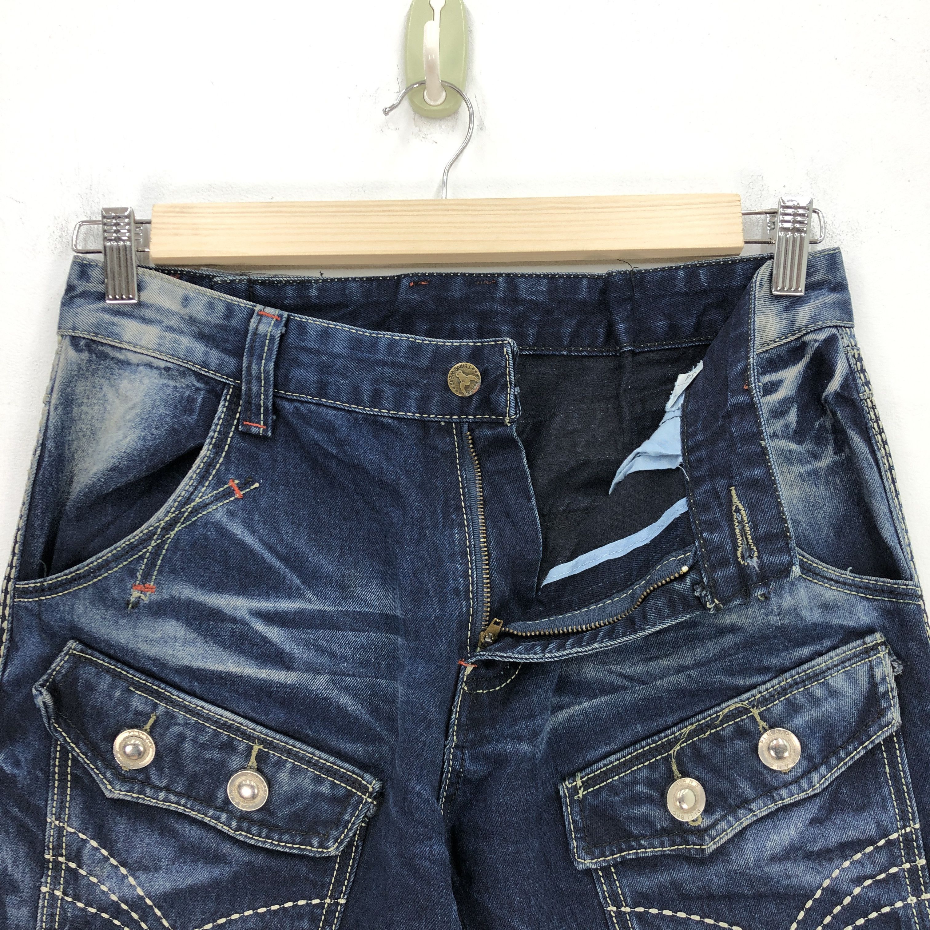 Japanese Brand Vintage Japanese Jeans Multi Pocket Denim Riders Pants Size US 30 / EU 46 - 6 Thumbnail