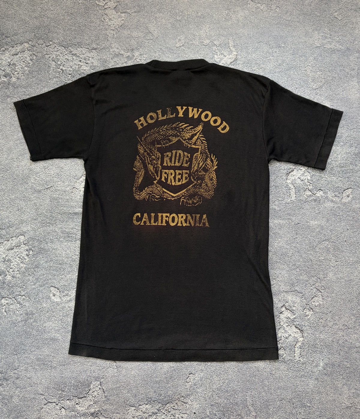 Harley Davidson Vintage 80s Harley Davidson Hollywood CA Eagle Tee L Size US L / EU 52-54 / 3 - 4 Thumbnail