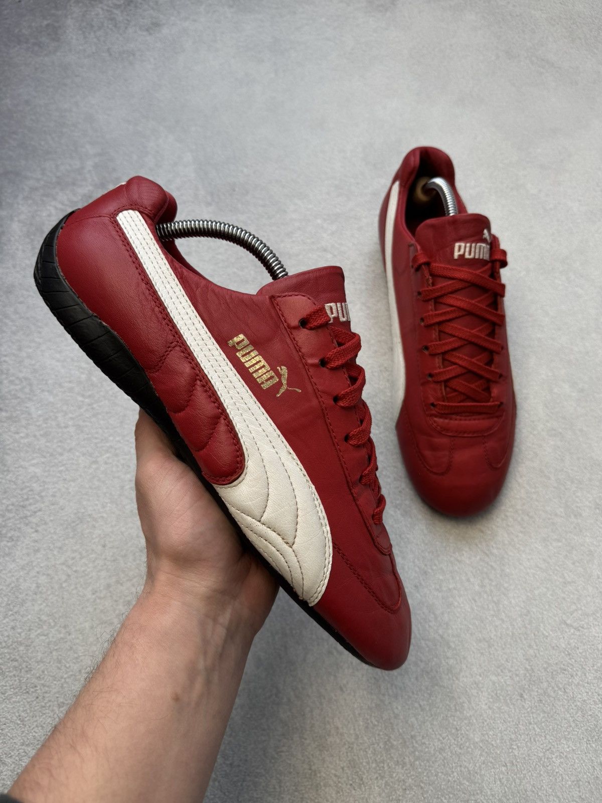 Puma Vintage Puma Speedcat Red Leather Sneakers Hype y2k US10 Size US 10 / EU 43 - 8 Thumbnail
