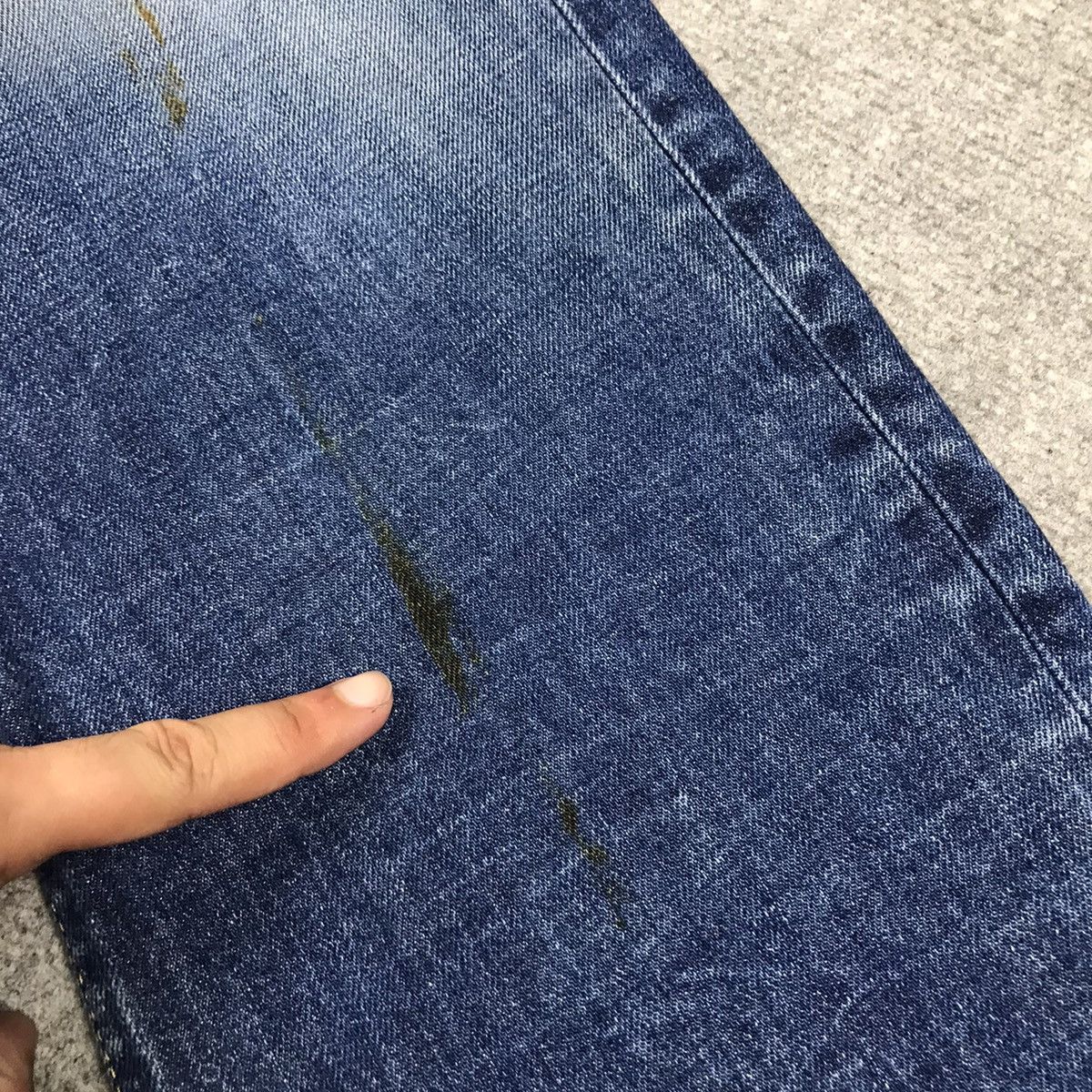 Japanese Brand DISTRESSED DENIM BACK NUMBER JAPAN JEANS PANTS Size US 31 - 21 Thumbnail