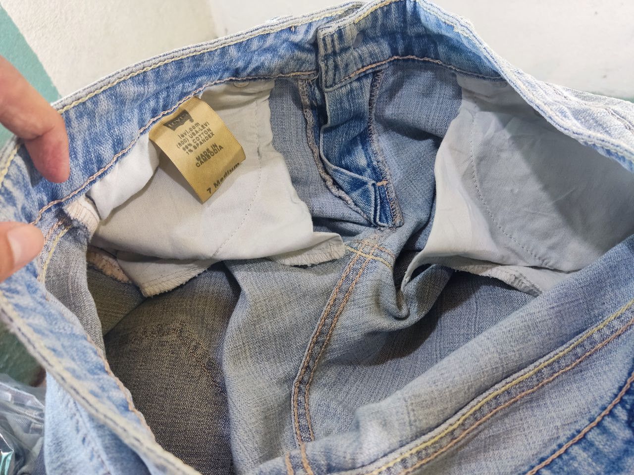 Levi's vintage levis 524 too superlow denim nice design Size 32" / US 10 / IT 46 - 5 Thumbnail