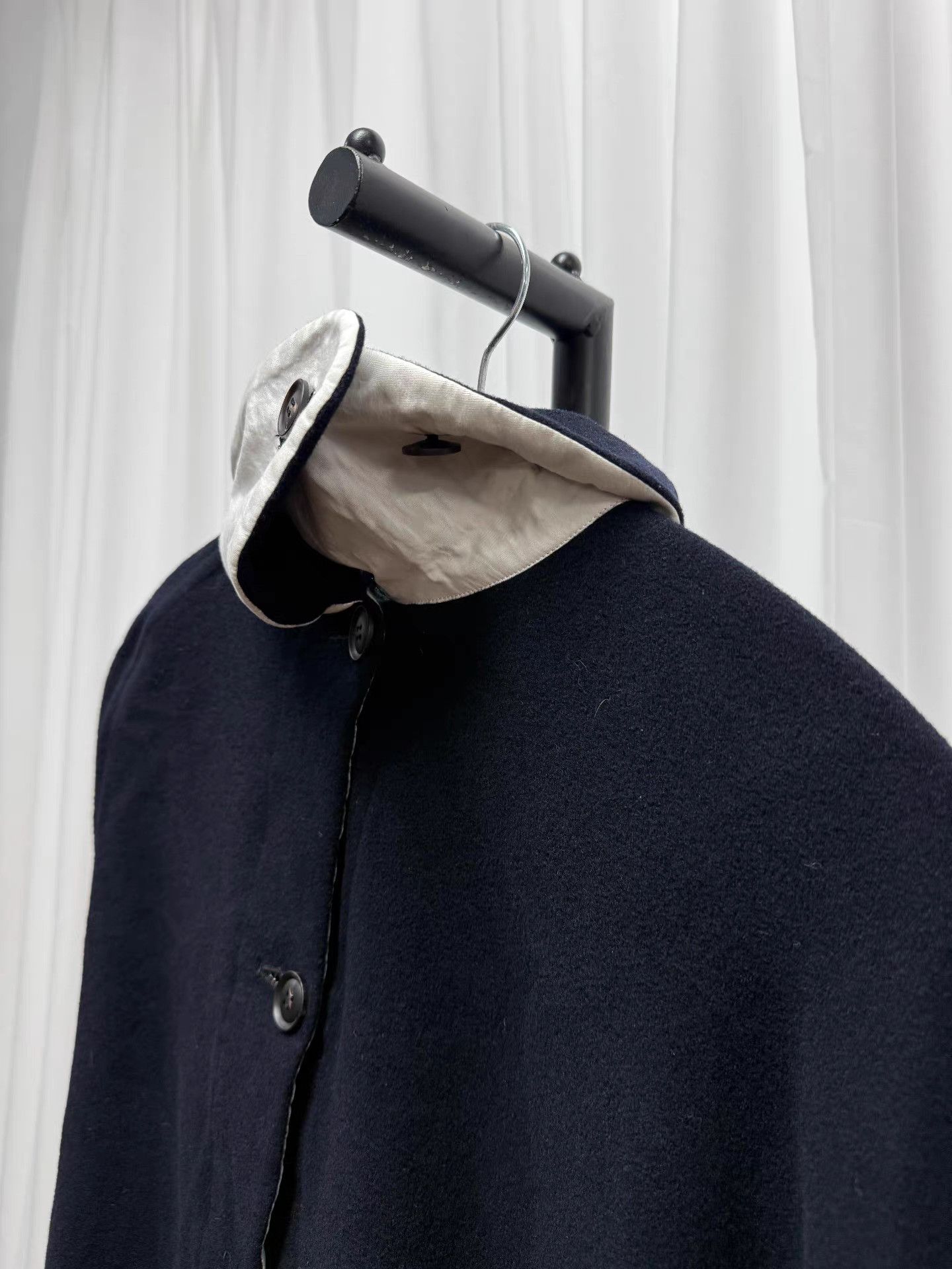 Yohji Yamamoto Yohji Yamamoto Archive Asymmetric Collar Cape Coat K20 Size M / US 6-8 / IT 42-44 - 6 Thumbnail