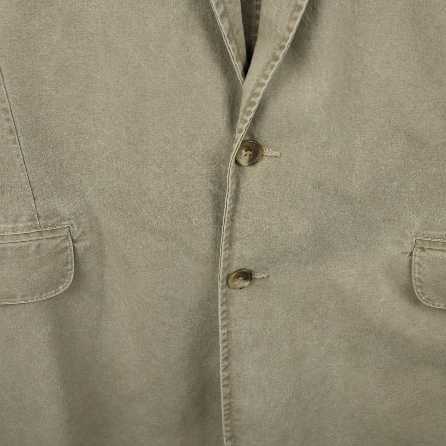 Vintage VINTAGE LL Bean Sport Coat Blazer Mens 50 Tall Beige Cotton Unstructured USA Size 50R - 2 Thumbnail