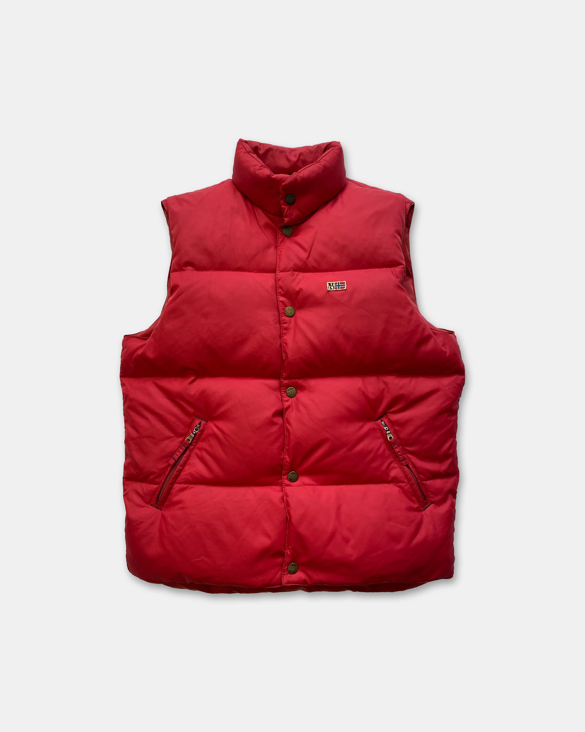 Napapijri 2000s Puffer Down Vest Size US S / EU 44-46 / 1 - 1 Thumbnail