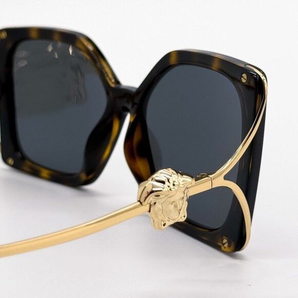 Versace NEW VERSACE VE4502U 108/87 SUNGLASSES HAVANA GOLD EYEWEAR Size ONE SIZE - 7 Thumbnail