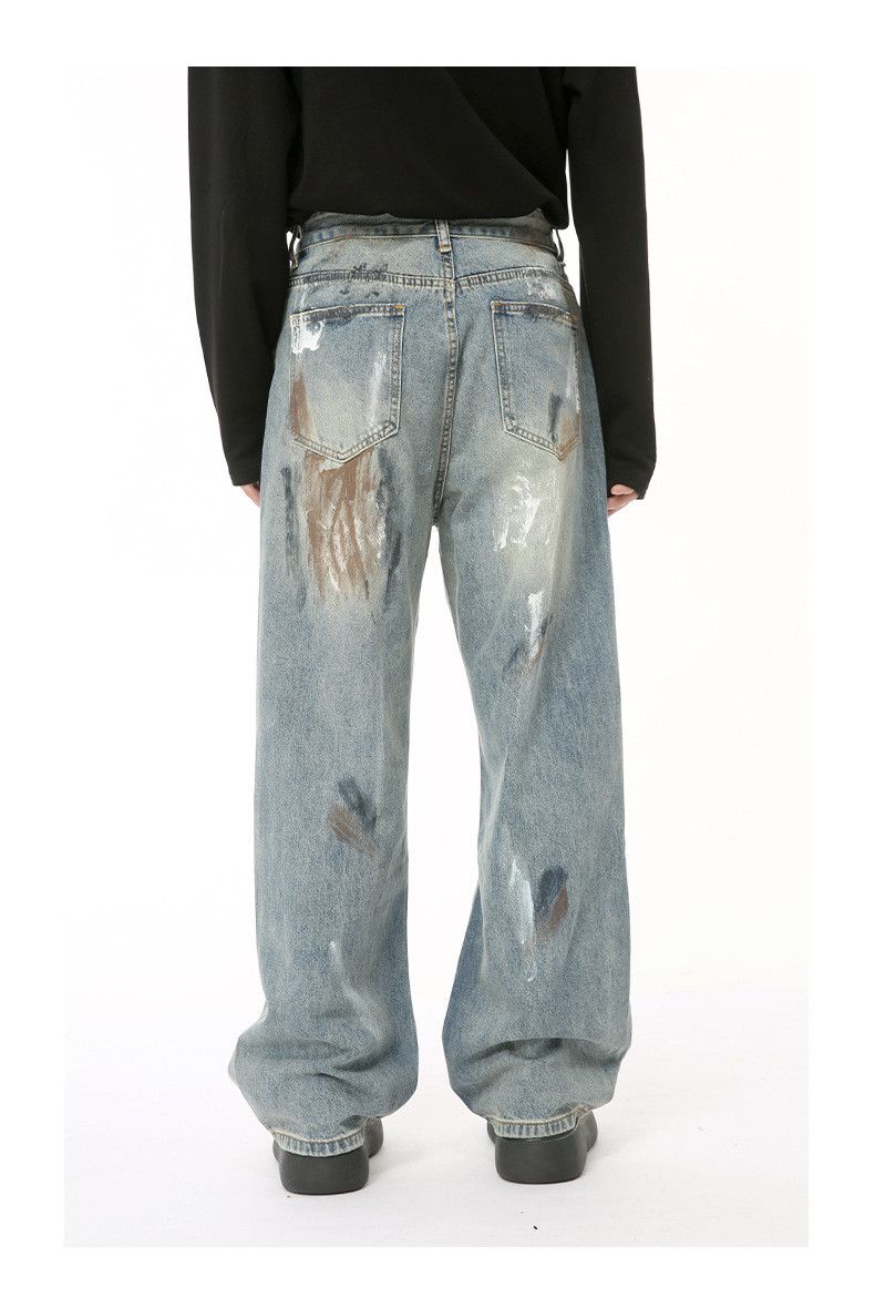 Vintage Streetwear heavy loose distressed graffiti jeans Size US 32 / EU 48 - 5 Thumbnail