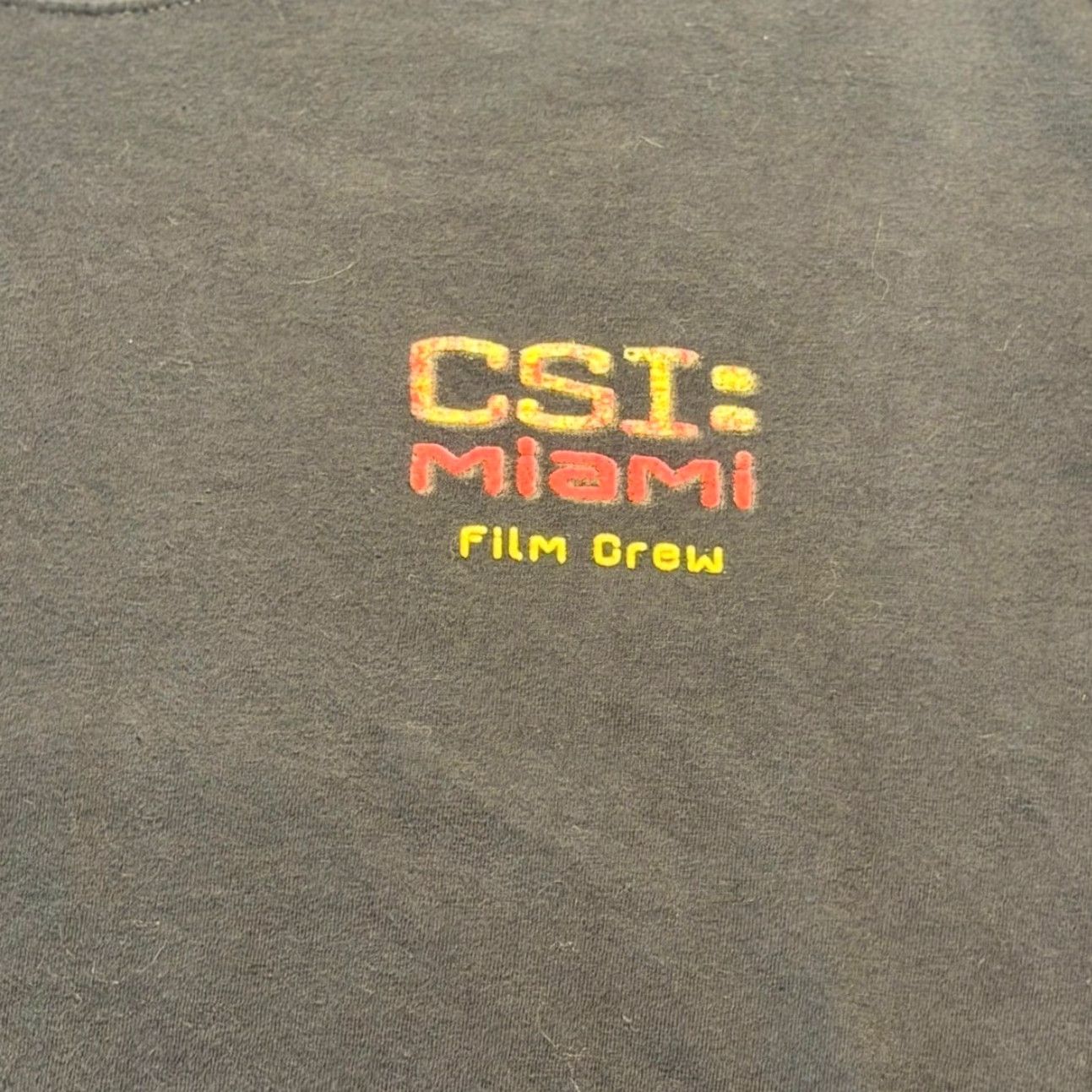 Hanes Rare CSI Miami Crew Member T-Shirt XL TV Show Memorabilia Collectible 2000s Y2K Size US XL / EU 56 / 4 - 3 Thumbnail