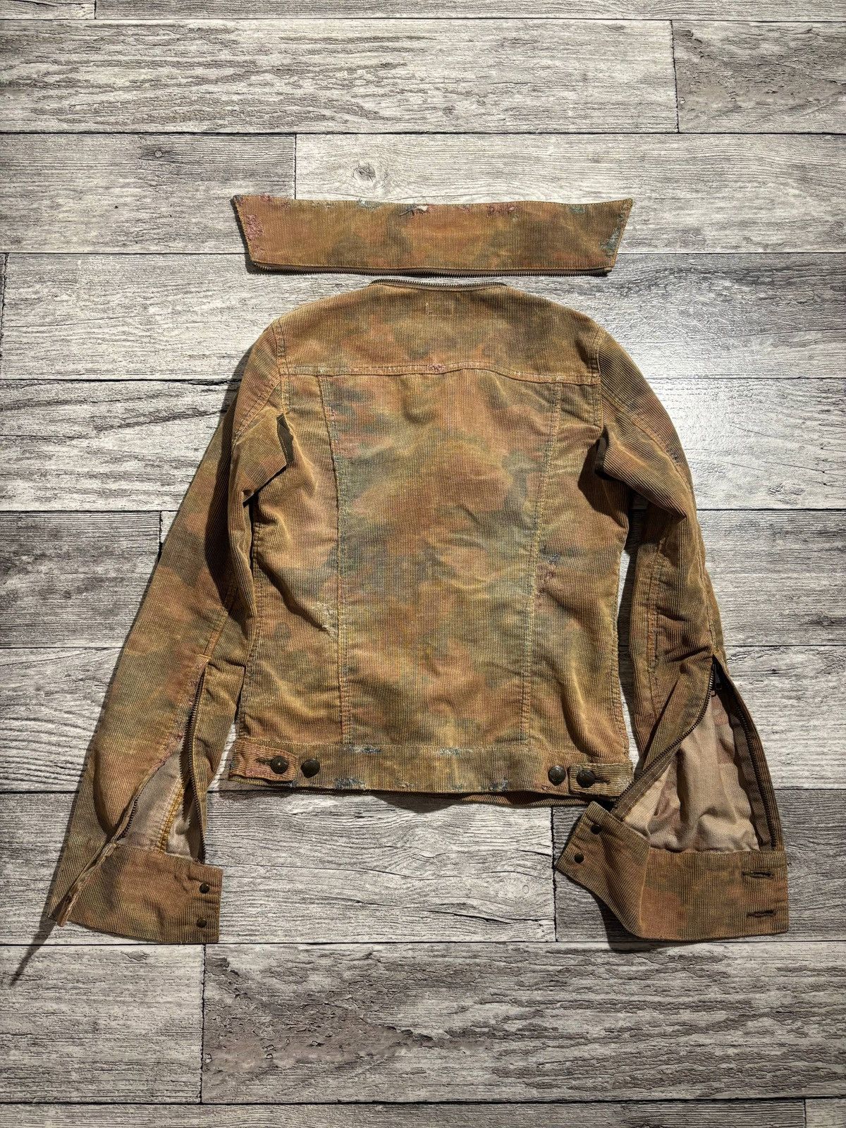 Le Grande Bleu (L.G.B.) L.G.B. Maniac Corp Corduroy camouflage velvet denim jacket Size US S / EU 44-46 / 1 - 10 Thumbnail