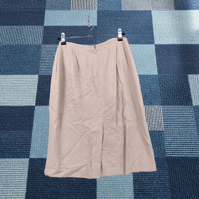 Liz Claiborne Liz Claiborne Skirt Womens 2P A-Line Knee Length Brown Zipper Lined Pockets Slit Venture Size 26" / US 2 / IT 38 - 1 Thumbnail