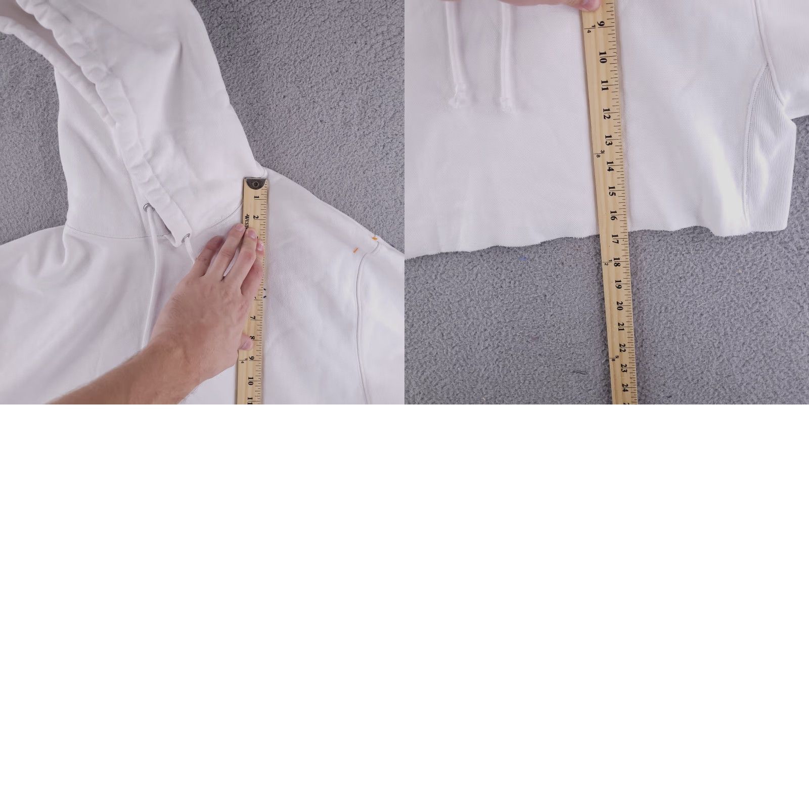 Champion Champion Hoodie Womens M White Crop Heavyweight Reverse Weave Pullover Ladies Size M / US 6-8 / IT 42-44 - 8 Thumbnail