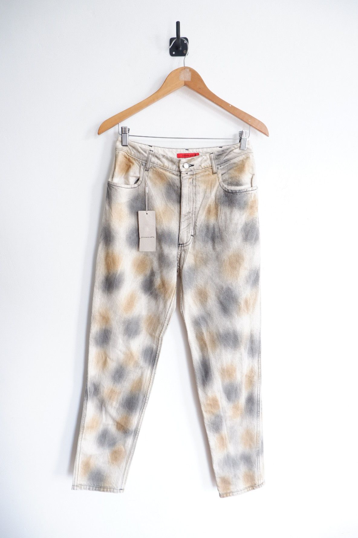 image of Eckhaus Latta Eckhaus Latte Dirty Dye El Jeans in Dark Dust, Men's (Size 27)