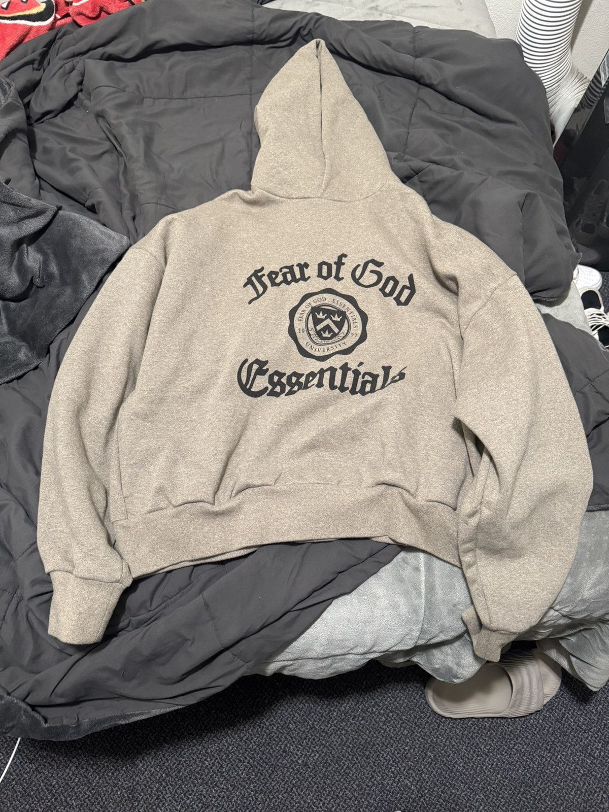Essentials FEAR OF GOD university hoodie
