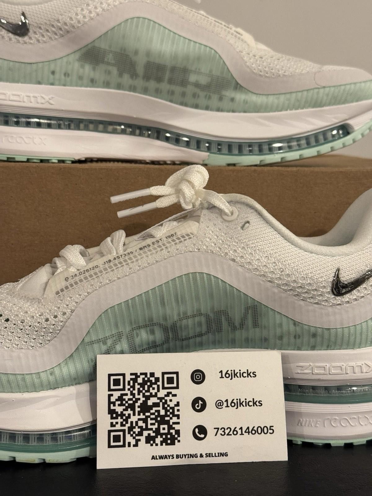 Nike Size 9.5 - Nike Pegasus Premium White Mint Foam W Size US 9.5 / IT 39.5 - 2 Thumbnail
