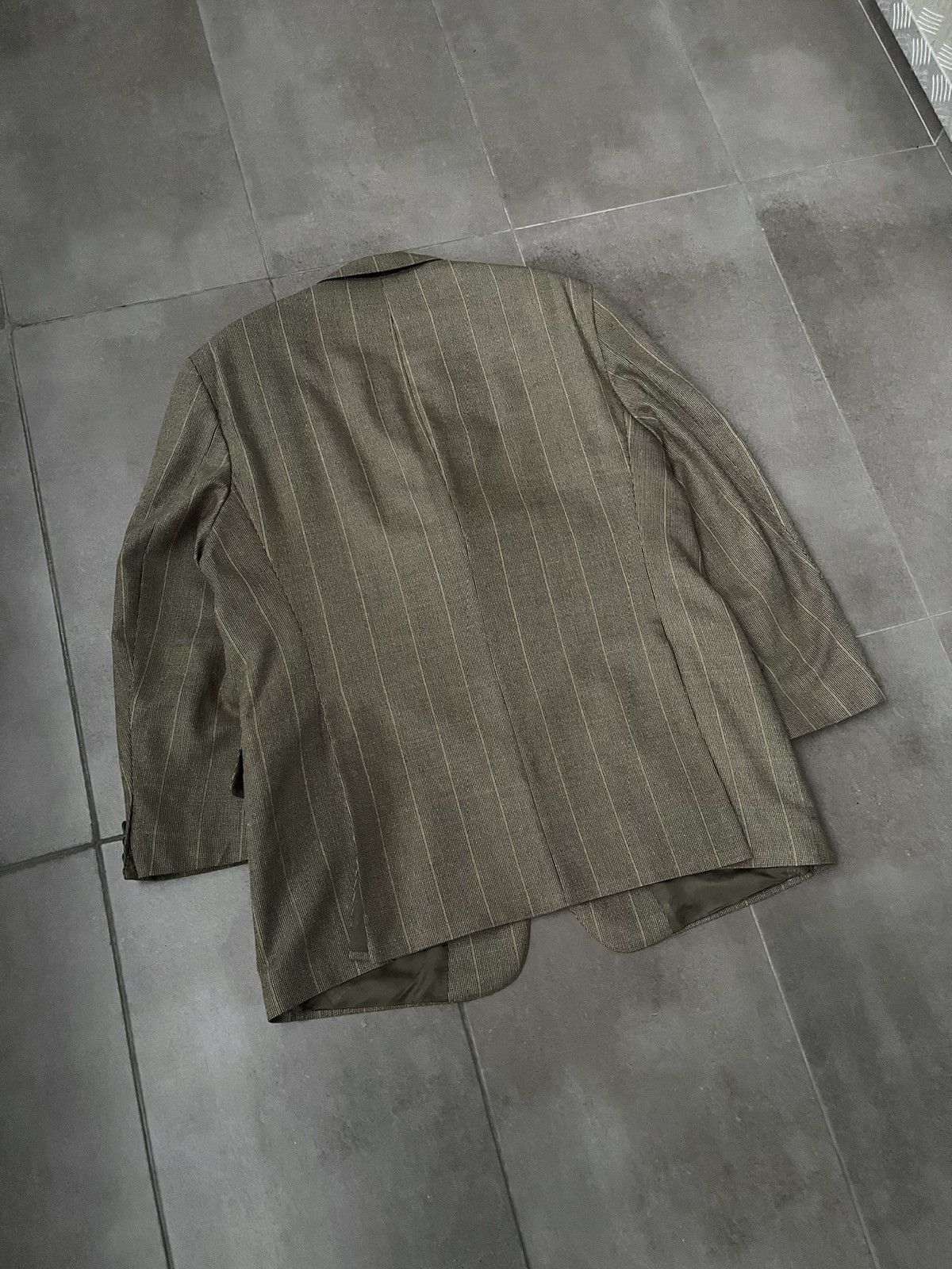 Burberry Vintage Burberry Striped Grey Brown Wool Blazer Size US M / EU 48-50 / 2 - 8 Thumbnail