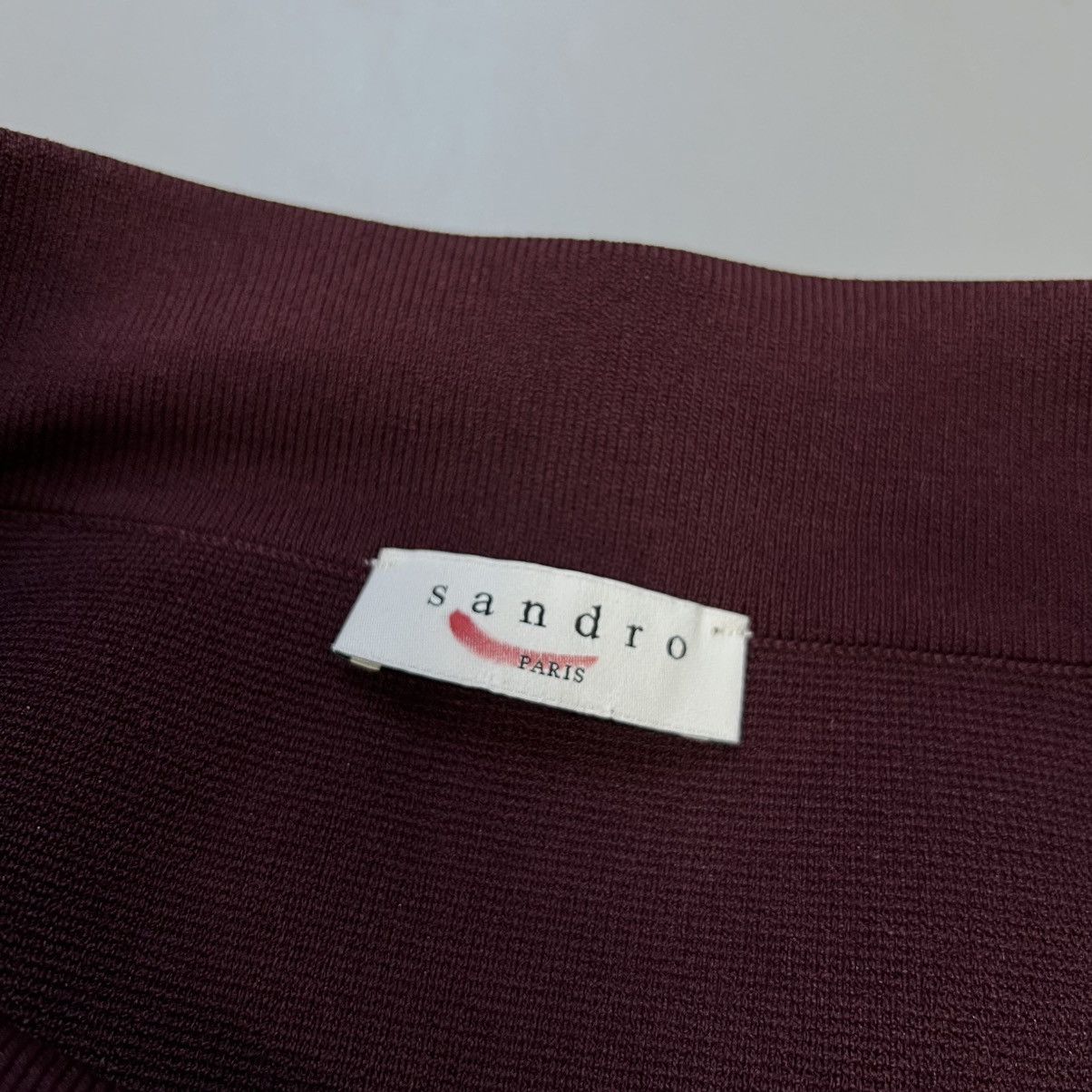 Sandro Sandro Asymmetric Decorative-Button Mini Skirt burgundy Size 28" / US 6 / IT 42 - 9 Thumbnail