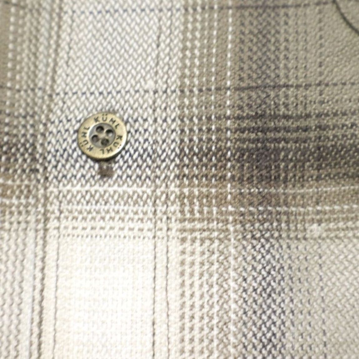 Vintage Kuhl Law Flannel Cotton Blend Plaid Button Up Shirt Brown Men's XL Size US XL / EU 56 / 4 - 6 Thumbnail