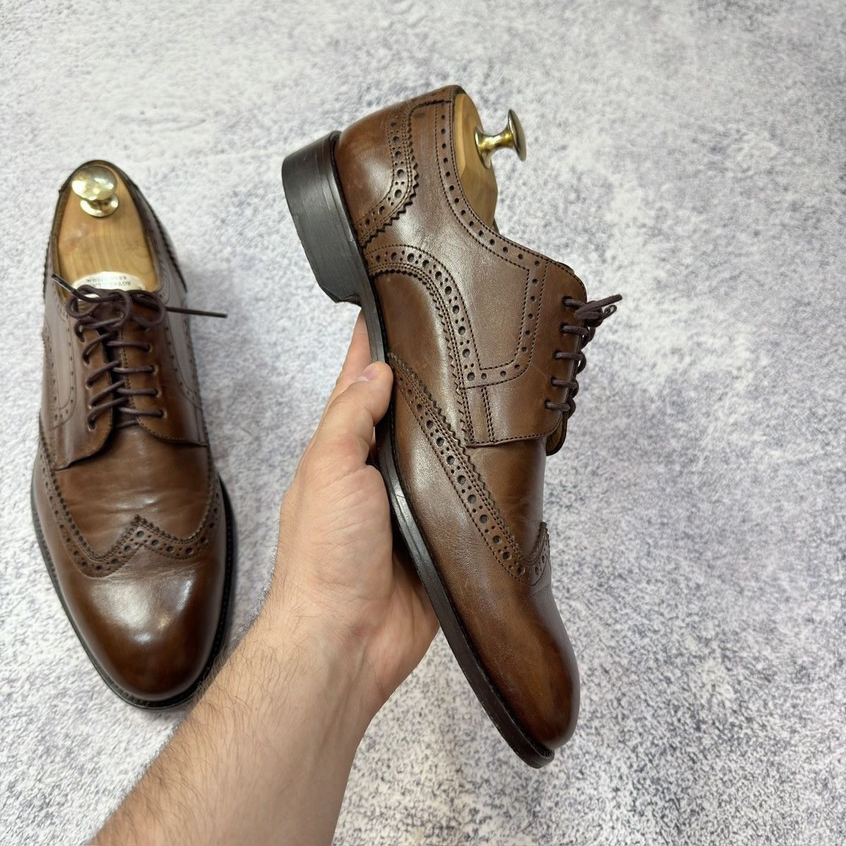 NAVYBOOT Navyboot Mens Derby Brogues US8.5 UK7.5 EU41.5 26.5cm Size US 8.5 / EU 41-42 - 6 Thumbnail