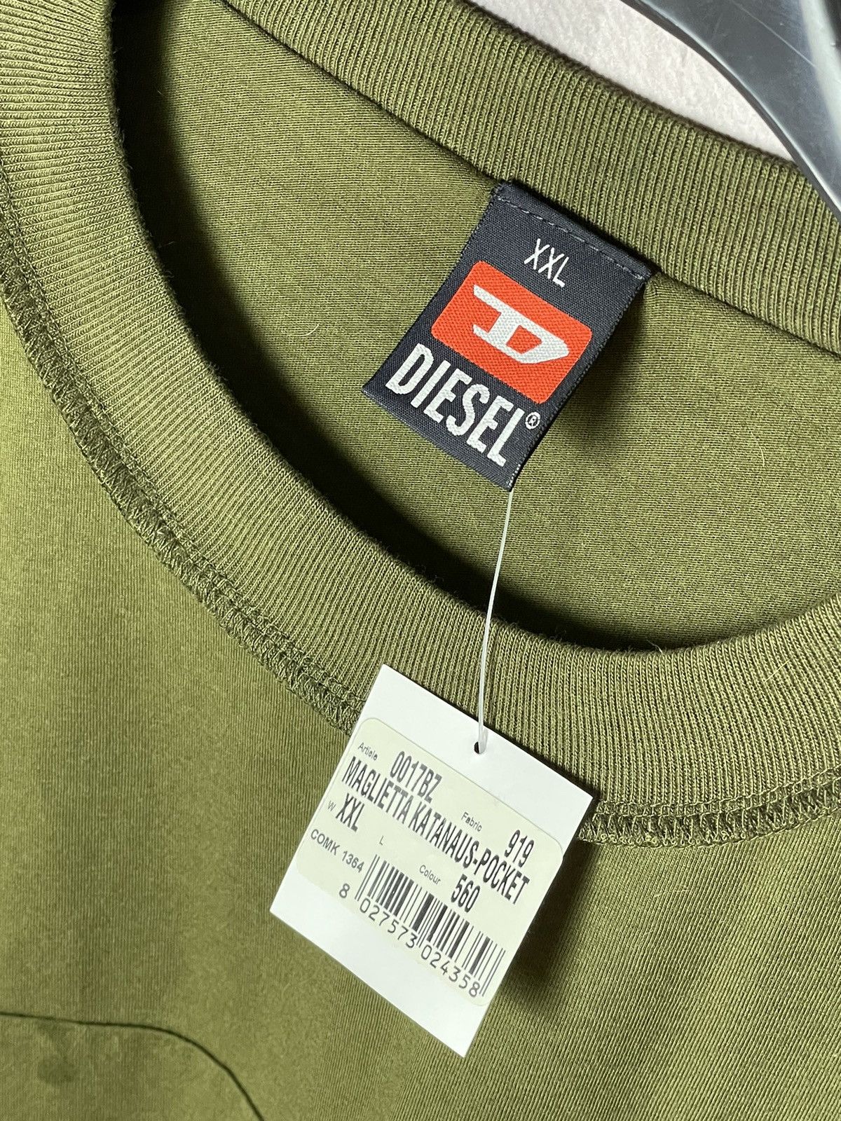 Diesel × Vintage Vintage Y2K Diesel Printed Long Sleeve T-Shirt Center Logo Size US XL / EU 56 / 4 - 9 Thumbnail