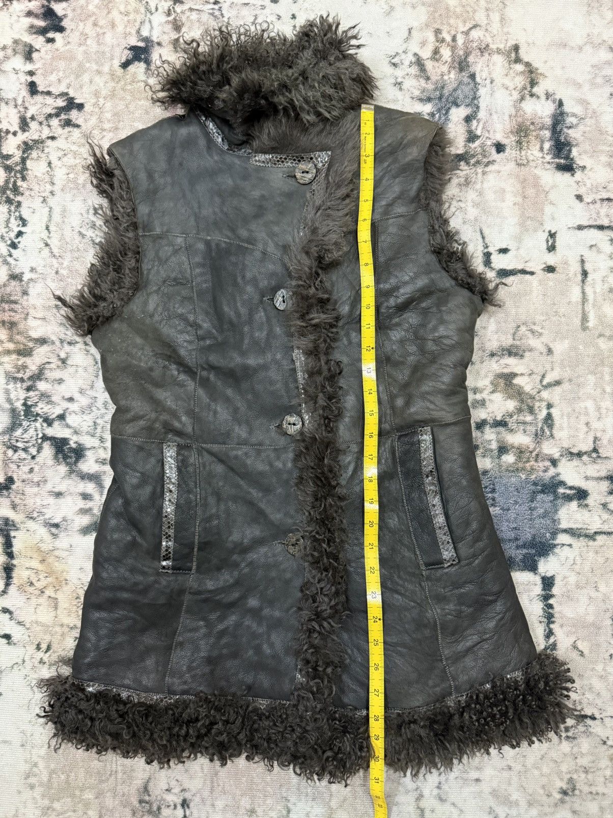 Robert Comstock Vintage Robert Comstock Fur Suede Leather Jacket Vests Size US S / EU 44-46 / 1 - 17 Thumbnail
