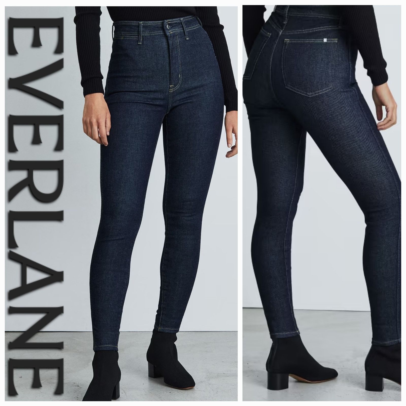 Everlane EUC Everlane The Way-High Skinny Jeans Sz. 226x28.50 Indigo Size 26" / US 2 / IT 38 - 1 Thumbnail