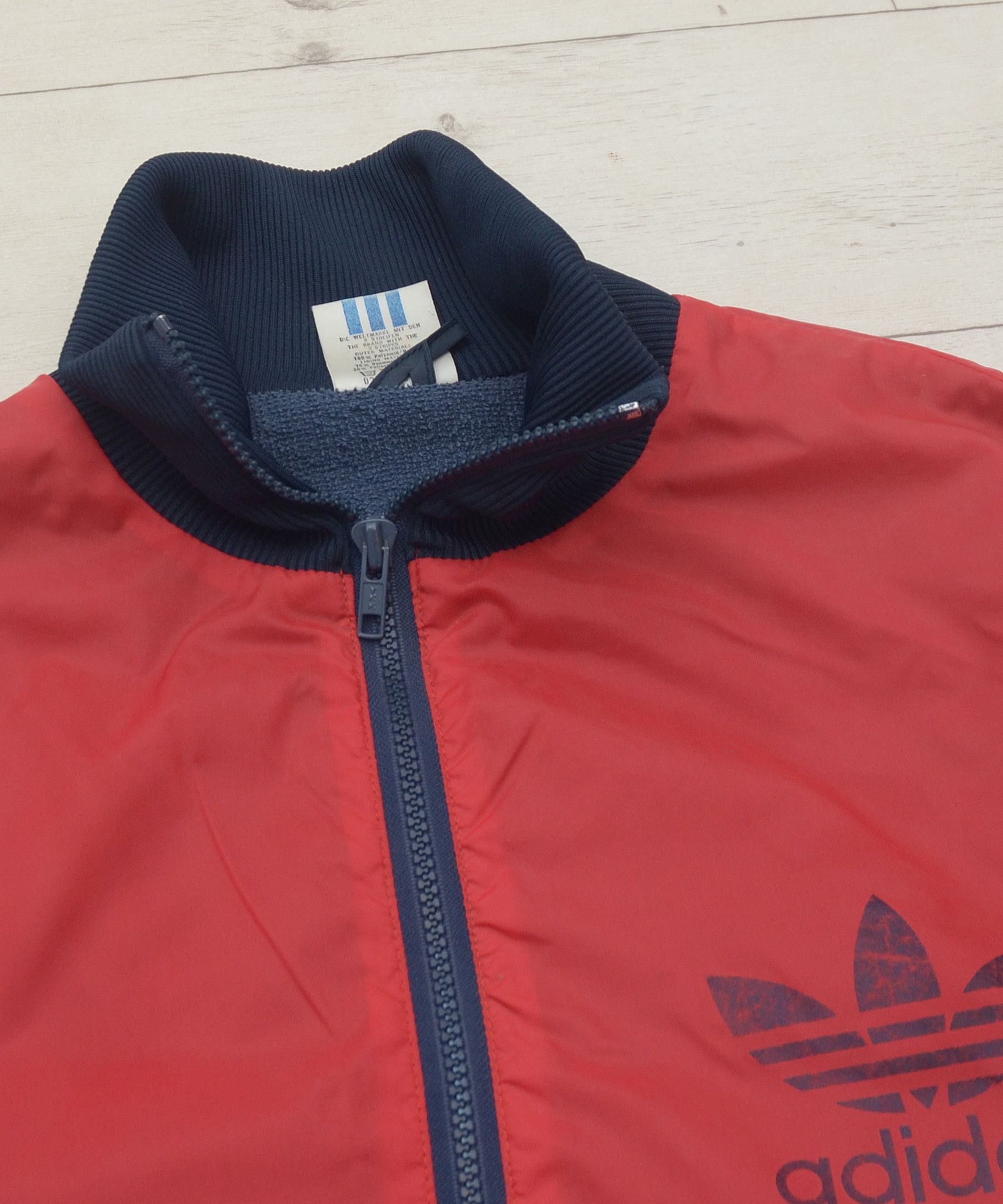 Adidas × Vintage 90s Vintage Adidas Original Track Bomber Jacket Size US L / EU 52-54 / 3 - 6 Thumbnail