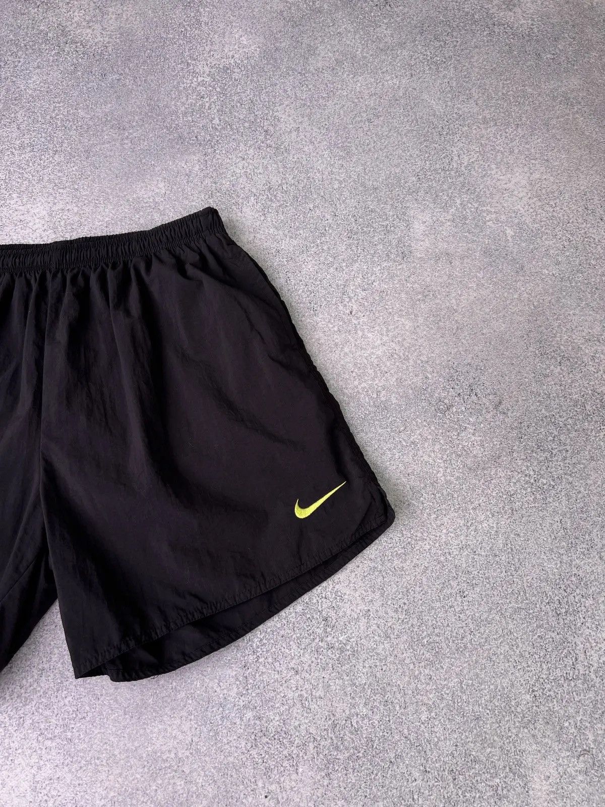 Nike × Vintage Vintage Nike 90s style big swoosh shorts Size US 34 / EU 50 - 3 Thumbnail