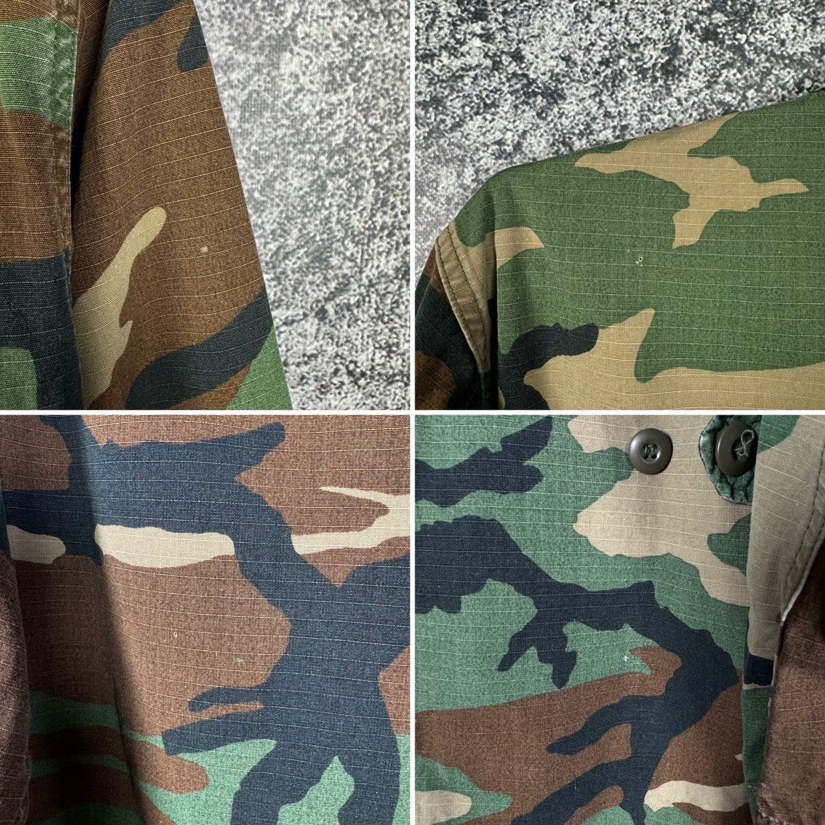 Vintage US ARMY Military Combat Camo Jacket Shirt U.S. Air Force Size US S / EU 44-46 / 1 - 17 Thumbnail