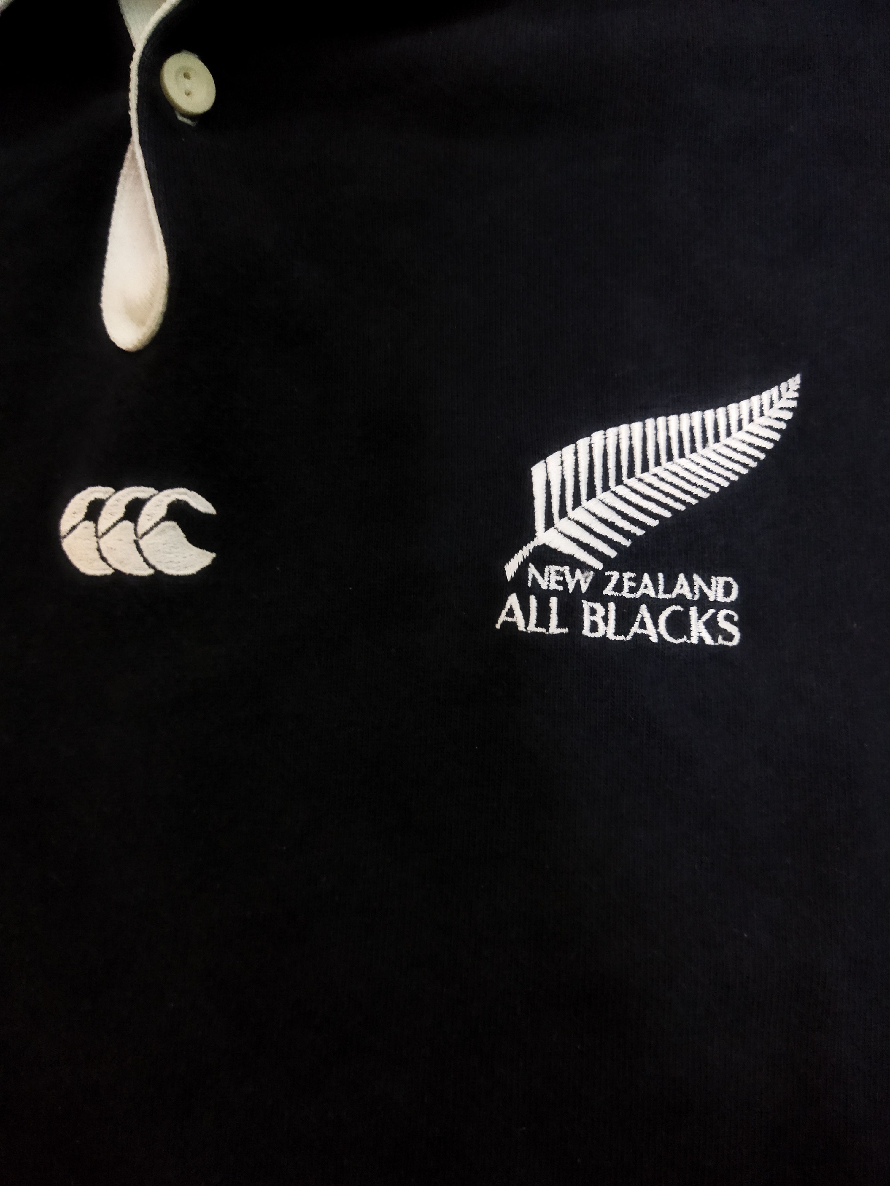 All Blacks × Canterbury of New Zealand Vintage 1994 Canterbury All Blacks Steinlager Jersey Size US S / EU 44-46 / 1 - 2 Thumbnail