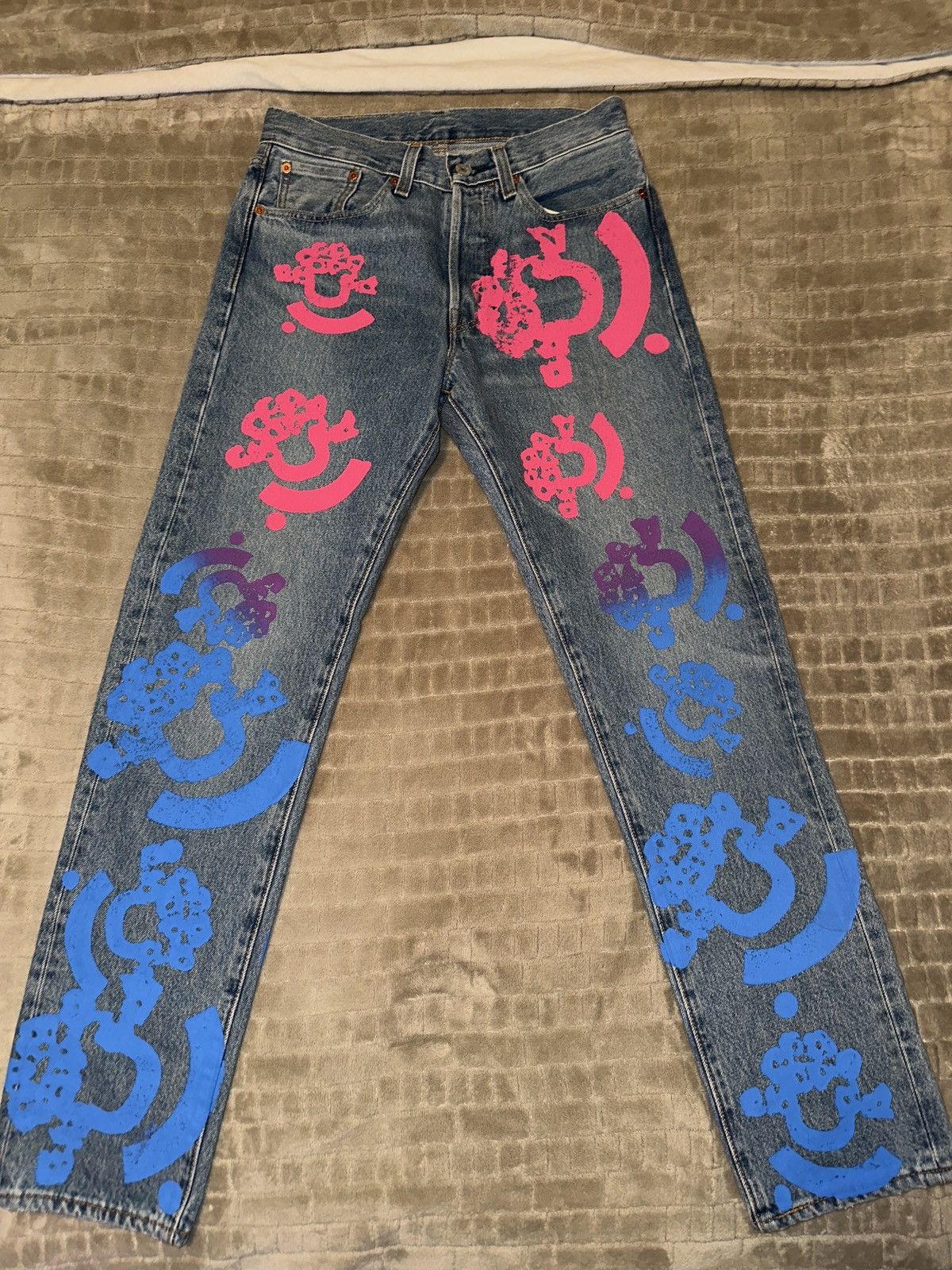 (B).Stroy × DENIM TEARS DENIM TEARS X (B)STROY LEVI’S 501 Size US 28 / EU 44 - 1 Thumbnail