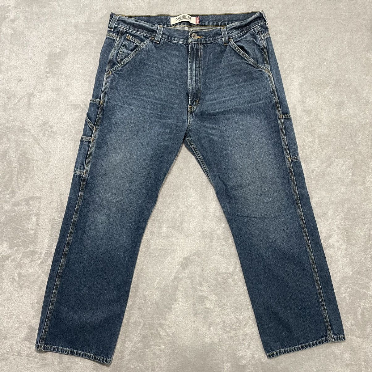 Levi's Vintage Clothing Vintage Levis Carpenter Jeans 38x32 Blue Y2K Baggy Fit Size US 38 / EU 54 - 1 Thumbnail