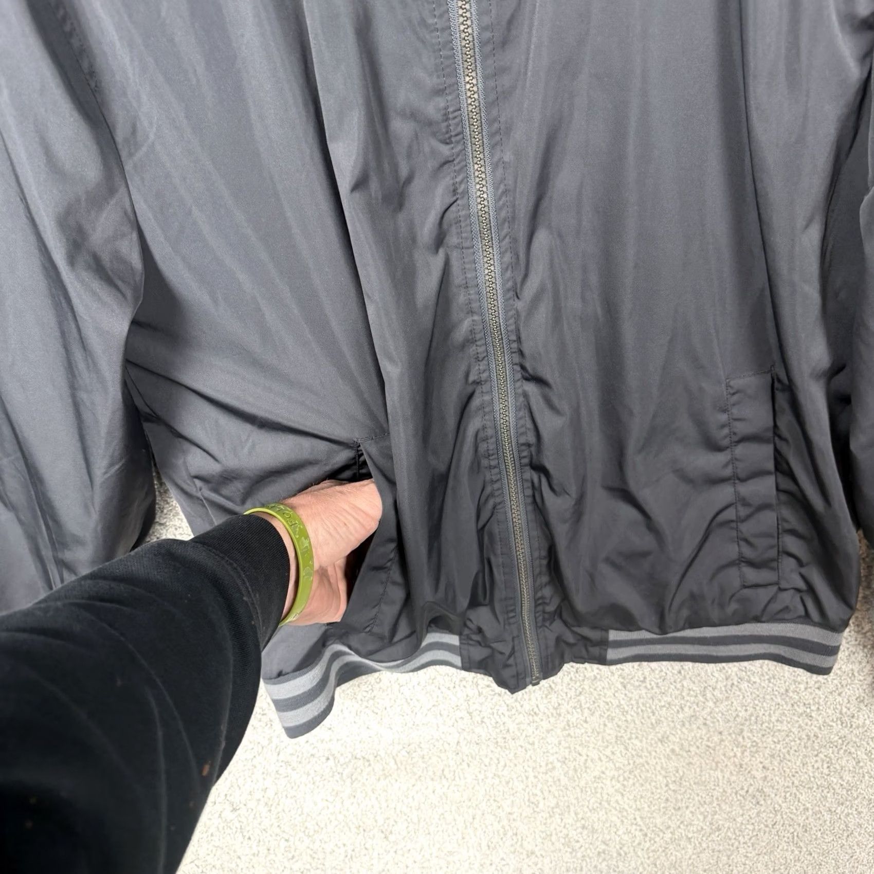 Vintage No boundaries Jacket M Urban Techwear Streetwear Lightweight Flight Varsity Bomber Coat Men Gray Retro Modern casual Size US M / EU 48-50 / 2 - 5 Thumbnail