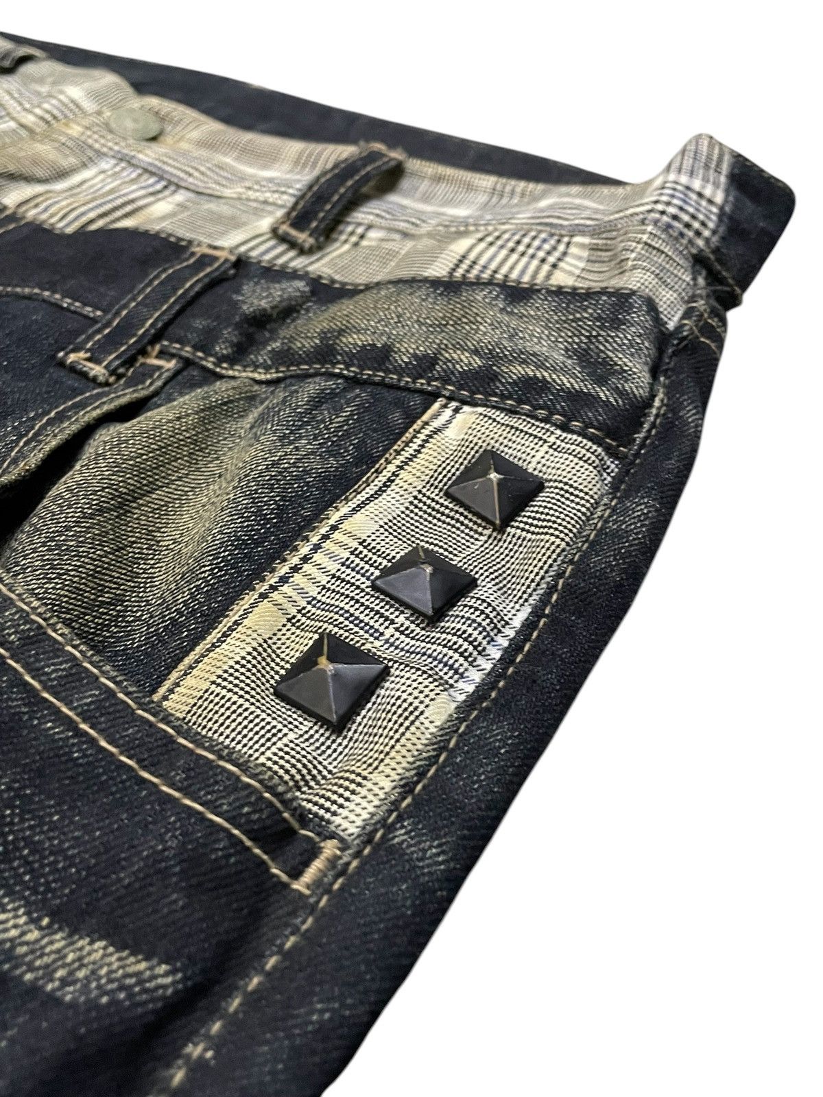 PPFM PPFM Booze & Pills & Powders Double Waist Mud Wash Jeans Size US 32 / EU 48 - 15 Thumbnail