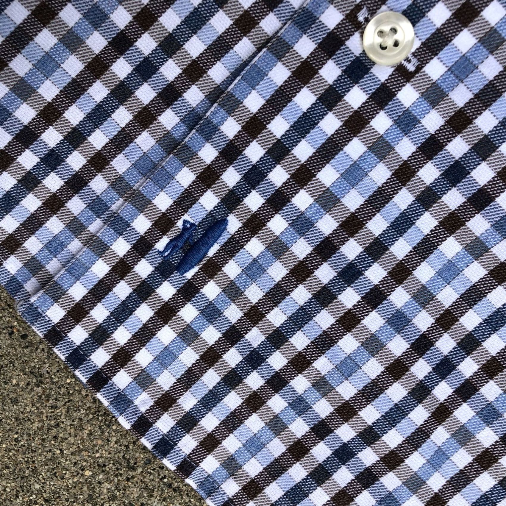 johnnie-O JOHNNIE-O Slim Fit Button Down Shirt Men's Small Plaid Long Sleeve Blue Top Size US S / EU 44-46 / 1 - 4 Thumbnail