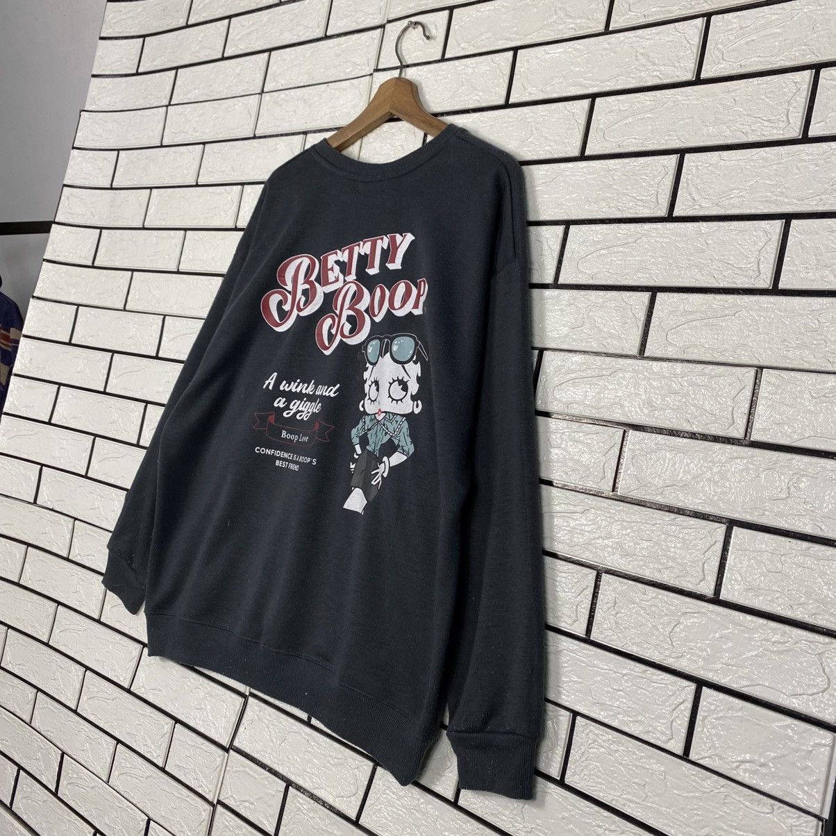 Japanese Brand Vintage Sweatshirt Betty Boop Big Logo Size US M / EU 48-50 / 2 - 11 Thumbnail