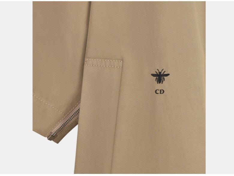 Dior o1w1db10225 417C42A3 Cape-Effect Peacoat in Beige Size L / US 10 / IT 46 - 3 Thumbnail
