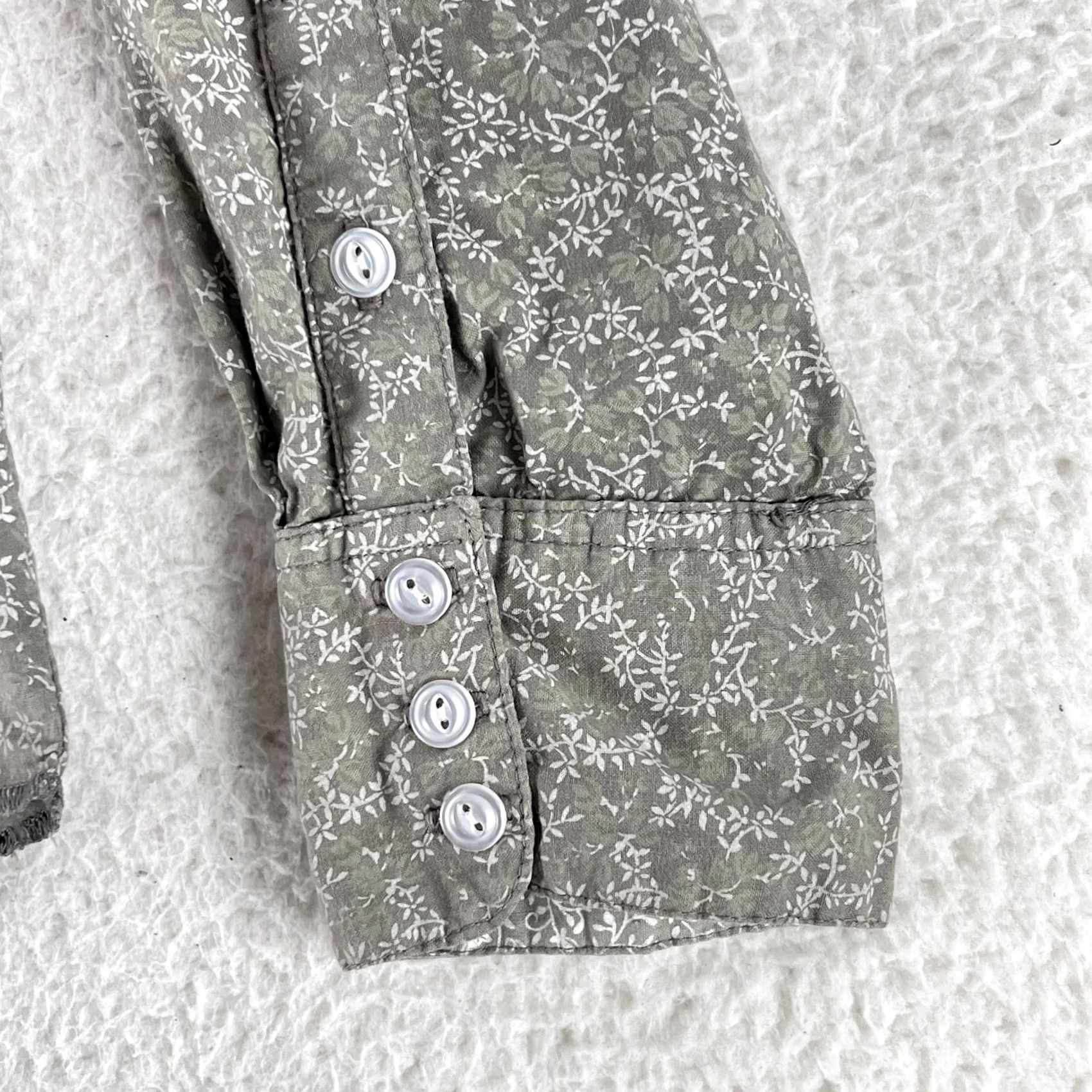 Billabong VINTAGE Billabong Button-Up Shirt Mens Large Gray Floral Made in USA Casual Size US L / EU 52-54 / 3 - 6 Thumbnail